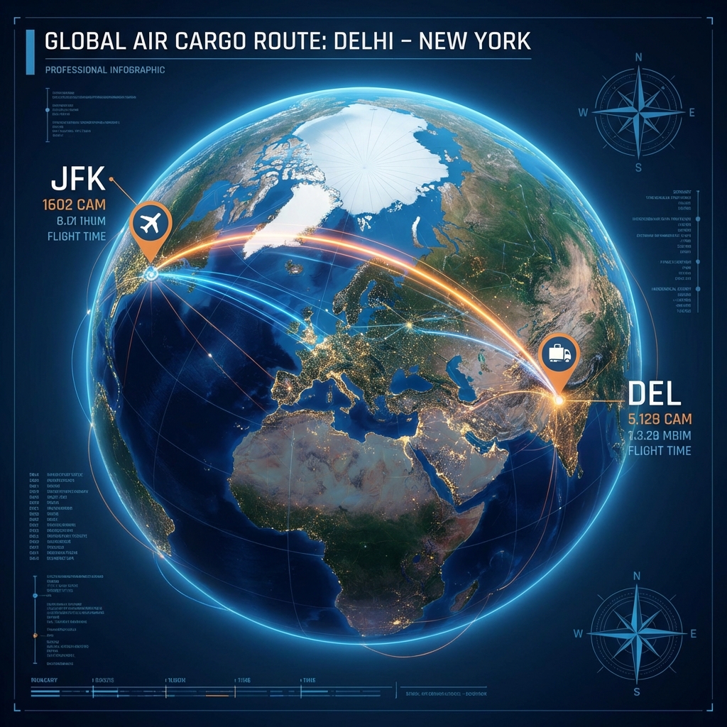 Delhi to New York